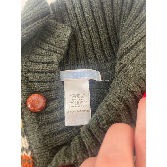 Janie and Jack 1/4 Zip Sweatshirt Romper Hat Tee Boys Bundle Size 3-6 Months - Picture 3 of 8